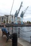 Salford Quays Cranes Demolition